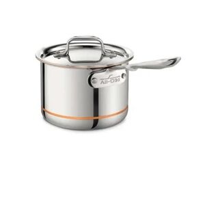 All Clad Copper Core 2Qt W\Lid Great condition 2 quart All-Clad sauce pan
